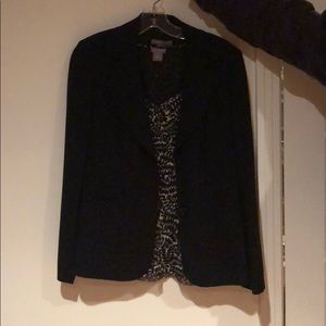 Black Ann Taylor blazer with blouse
